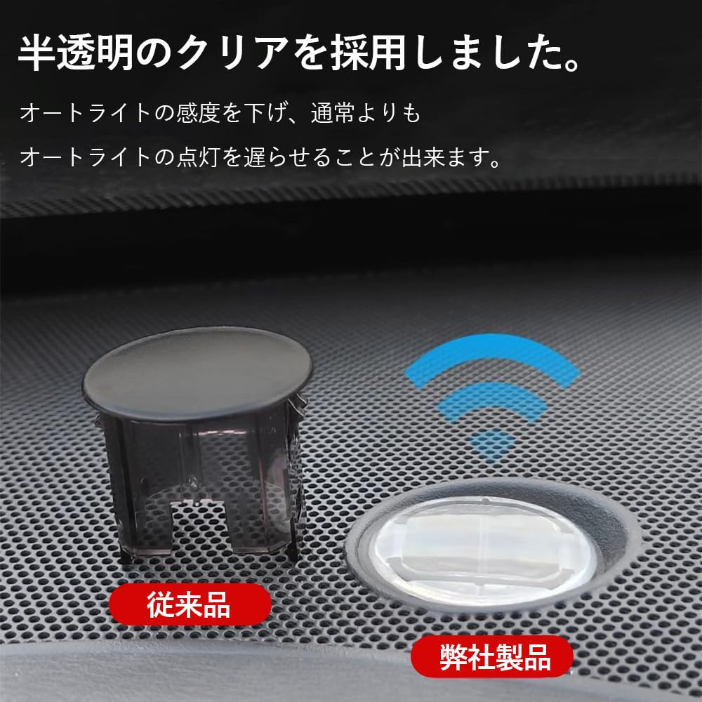 DFsucces Auto Light Sensor Cover, Universal, Translucent Cover, Clear Lens, Auto Dimming, For Sensors,