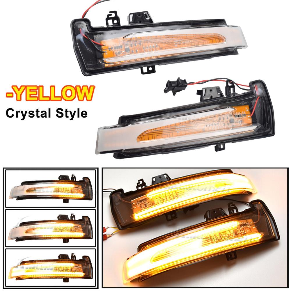 2pcs Dynamic Turn Signal LED Light Side Mirror Indicator For Mercedes Benz W204 CLA A B C E S GLA GLK CLS Class W176 W212 Bulbs 7