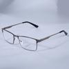 +0.75 1.25 1.5 1.75 2.0 2.25 2.75 Anti Blue Mens Glasses Men Square Metal Large Frame Reading Presbyopia Glasses Gafas Lectura
