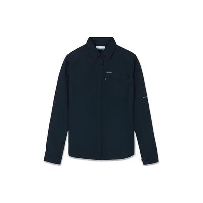 Outdoor Quick-Dry Roll-Up Sleeve Solid Long Sleeve Shirt Women Shirts Black AR2657-010