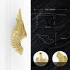 Brass Solid Wardrobe Handle Golden Creative Angel Wing Decoration Accessories Home Decoration Kitchen Cabinet Door Handle