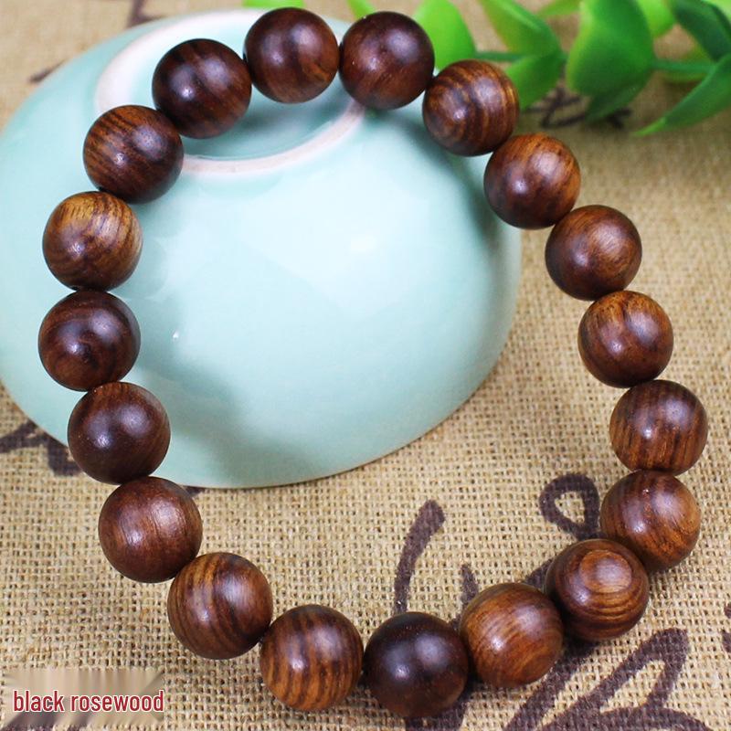 Sandalwood 10MM Single Loop Bracelets - Unisex Buddhist Beads Rosary Jewelry