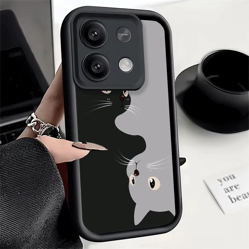 Phone Case for Xiaomi Redmi Note 15 14 13 Pro Plus Black Cat Cartoon Cute Shell 12S 11 11S 11T 5G 14S Soft Silicone Funda
