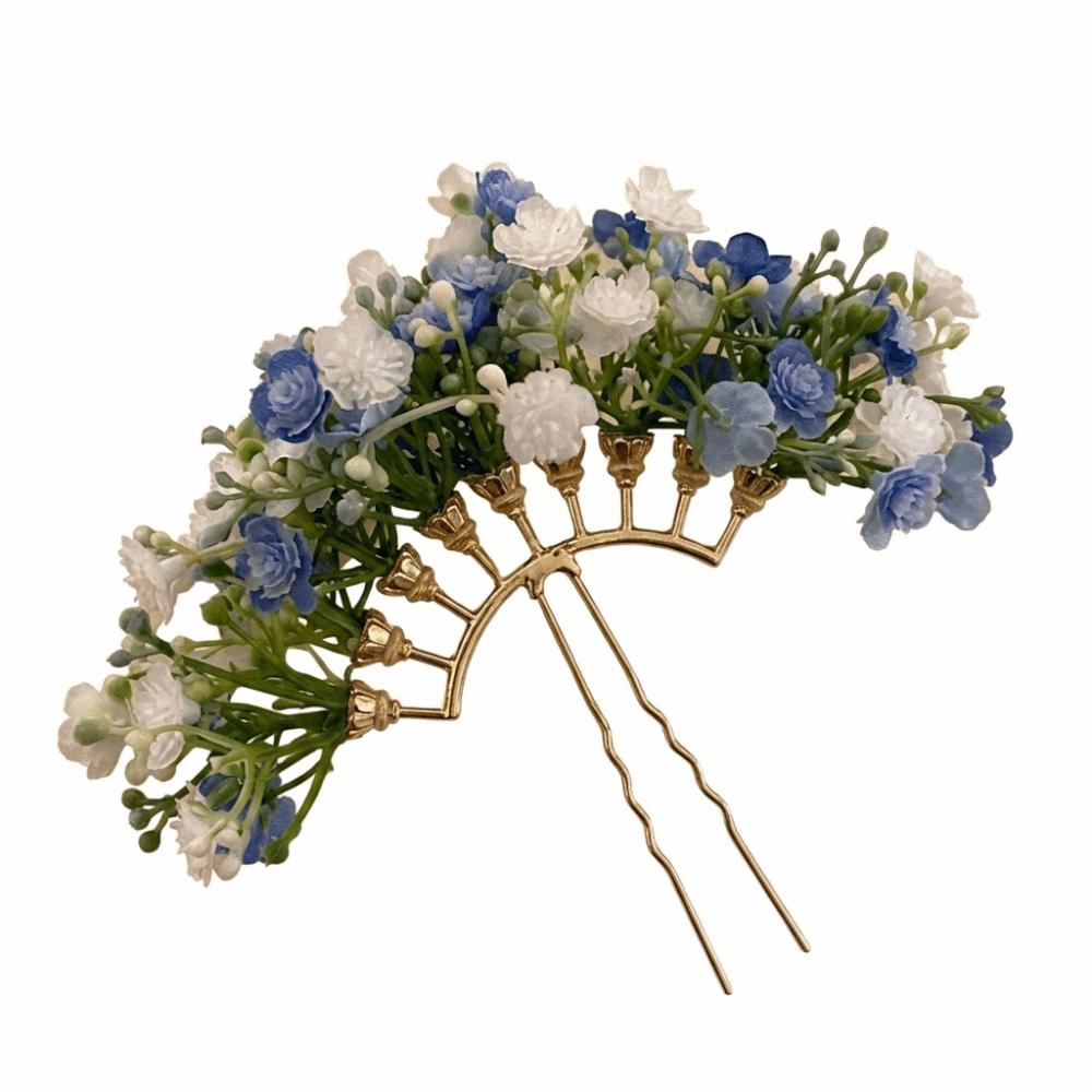 

Bohemian Thai Hairpin Fairy Bride Side Clip Headdress Starry Sky Flower Hiar Stick Daily