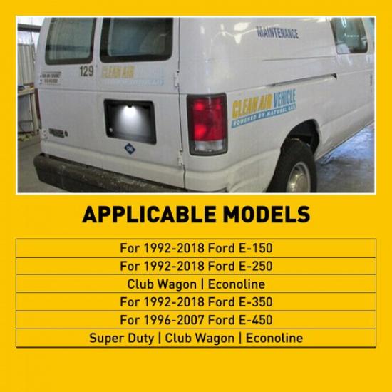 AUXITO LED Plate License Light Lamp Tag Fit 1992-2018 Ford E150 E250 E350 E450