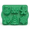 Funny Candy Molds Christmas Theme Shape Silicone Reusable Chocolate Fondant Moulds DIY Baking Decoration Tools