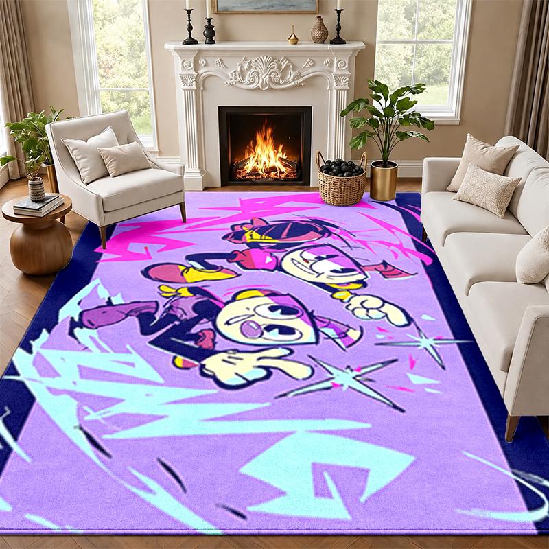 Cuphead Carpet Door Mat for Living Room or Bedroom Protective Mat Under Chair Office Decoration Christmas Gift Birthday Present
