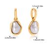 Yori Hot Style Resin Pearl Drop Earrings Waterproof Metal 18K Gold Plated Simple Daily High Quality Jewelry Gift 2025