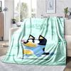 Manta Impresa con Tema de Bluey - Perfecta para Sofá, Cama, Viajes y Uso al Aire Libre | Lavable a Máquina, Acogedora y Duradera.