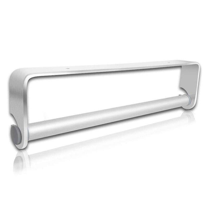 Self-adhesive and wall paper towel holder, dispenser, kitchen towel holder under cabinet under stand silver | Paper holder (silver)