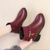 AIYUQI Women Winter Shoes Boots 2020 New Genuine Leather Ladies Short Boots Fashion Wool Lining Large Size Ankle Boots Women