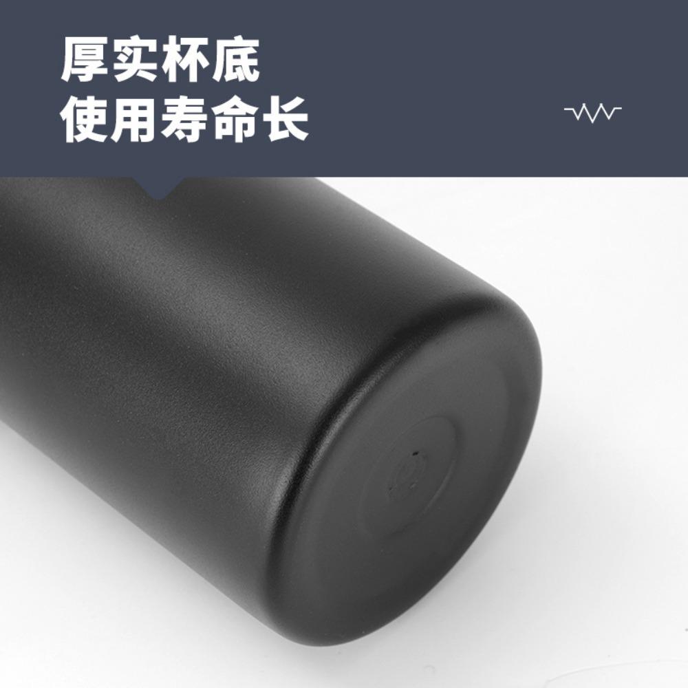 16oz 304 Stainless Steel Water Bottle, Double Wall Vacuum Insulated Sports Flask with Flip Straw Lid & Carry Handle