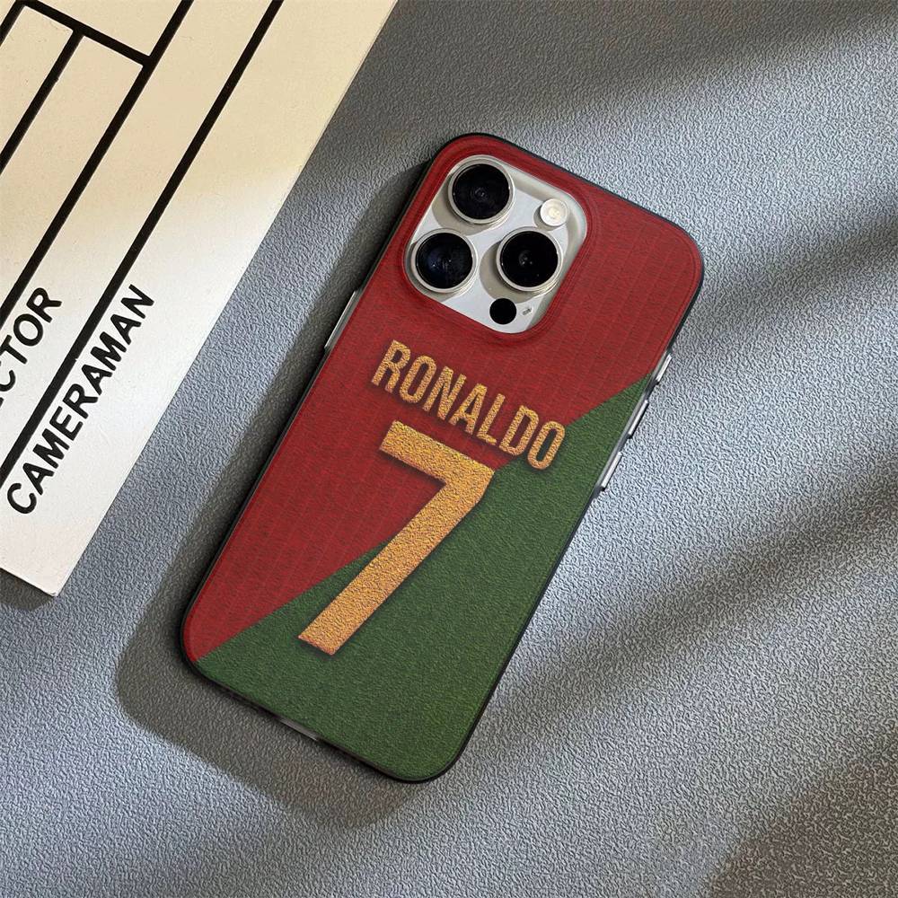 

Famous Football Players C-CR7 For iPhone 15 16 17 14 13 12 11 Pro Max 16E 16 Plus 17 Air Corrugated Shockproof Phone Cover iPhone 15pro max