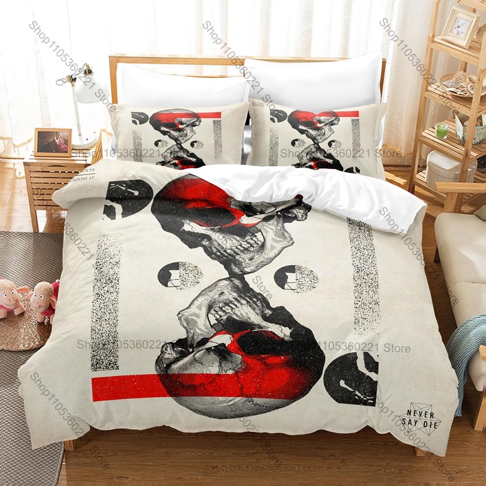 RAY VOLPE Themed Duvet Cover + 2 Pillowcases Electronic Music Design Cozy Bedding for Home & Dorm