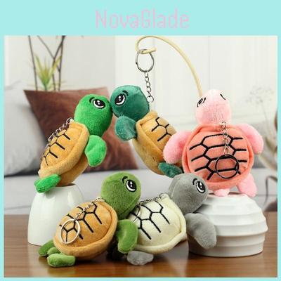 Adorable Mini Tortue Porte-clés en Peluche Douce Créature Marine Peluche
