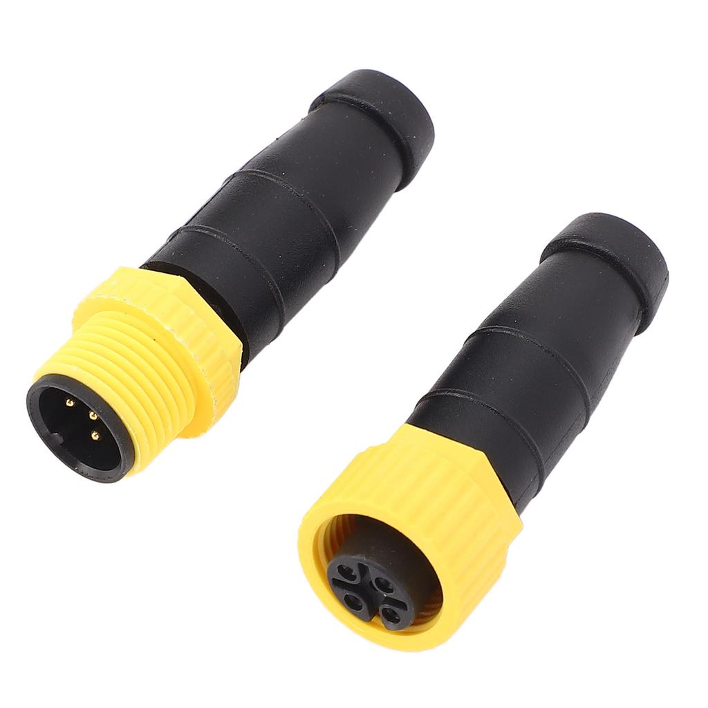 Male Female Terminator for NMEA 2000 Network Heat Cold Resistant Plastic Housing A Type M12 5Pin Resistor Terminator