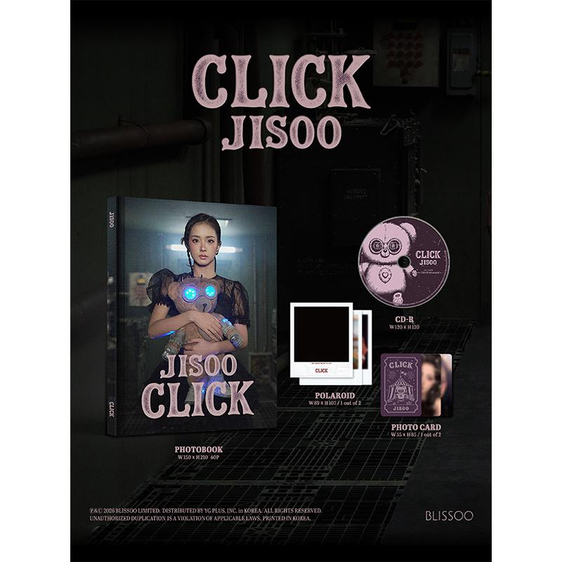 [Vorbestellung] JISOO Single-Album [CLICK] PHOTOBOOK Ver.(Online-Vorteil)
