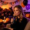 Flexibler Silikon-Dosenbezug Halloween-Hexenhut Geisterhalter Gruselige Isolierhülle für Standard-Feiertagsgetränke Soda Bier,