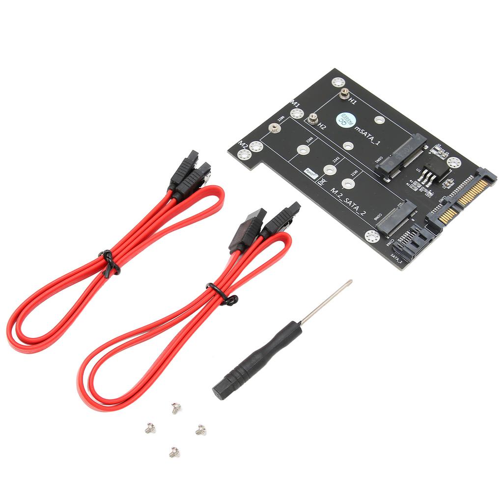 Adapter Card MSATA M.2 NGFF SSD To Dual SATA3 Fast Reading Speed Converter Computer Accessories