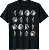 Space Science Student Teacher Funny Leonard Moon Phases T-Shirt