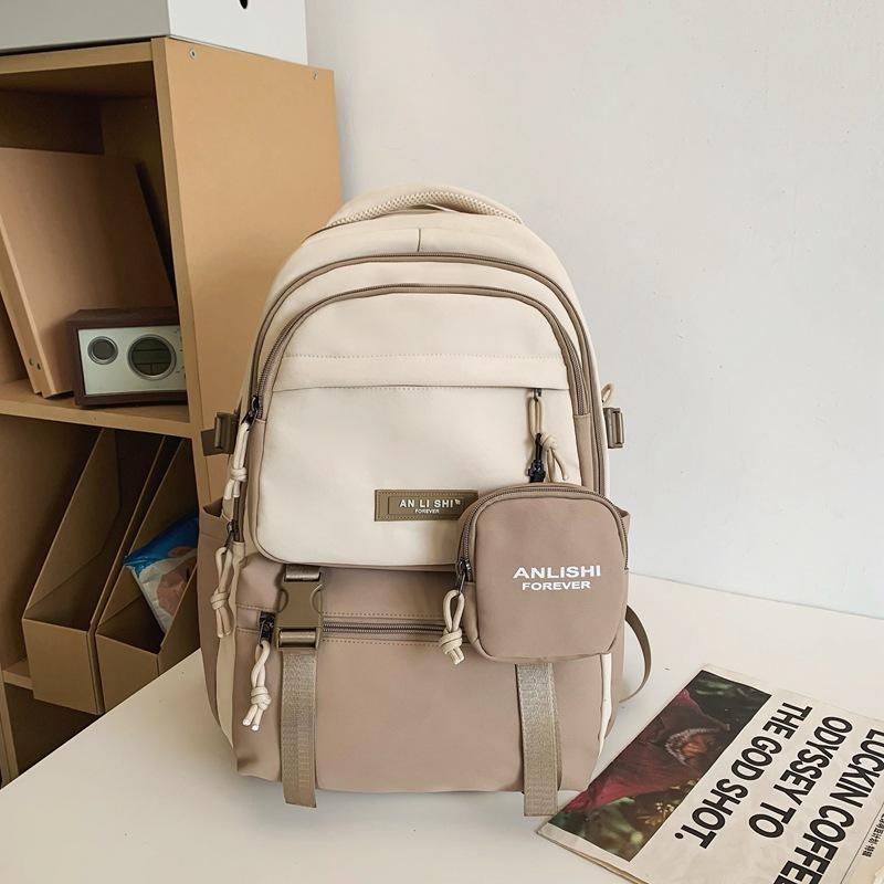Schoolbag new trendy and cool Japanese ins tooling college student couple computer bag Korean version middle school student strong and durable