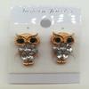 Korean version of big-name jewelry earrings popular horse eye crystal stud earrings personalized owl crystal earrings earrings women