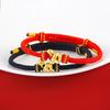 2026 New Year Zodiac Snake Lucky Braided Rope Bracelet Red Thread String Adjustable Bracelets for Womern Men Amulet Jewelry Gift