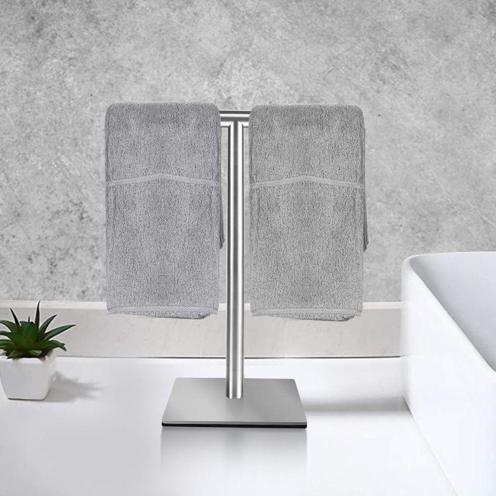 Stainless Steel Bath Towel Stand Modern Style Hand Towel Holder Towel Bar Rack  Laundry Room