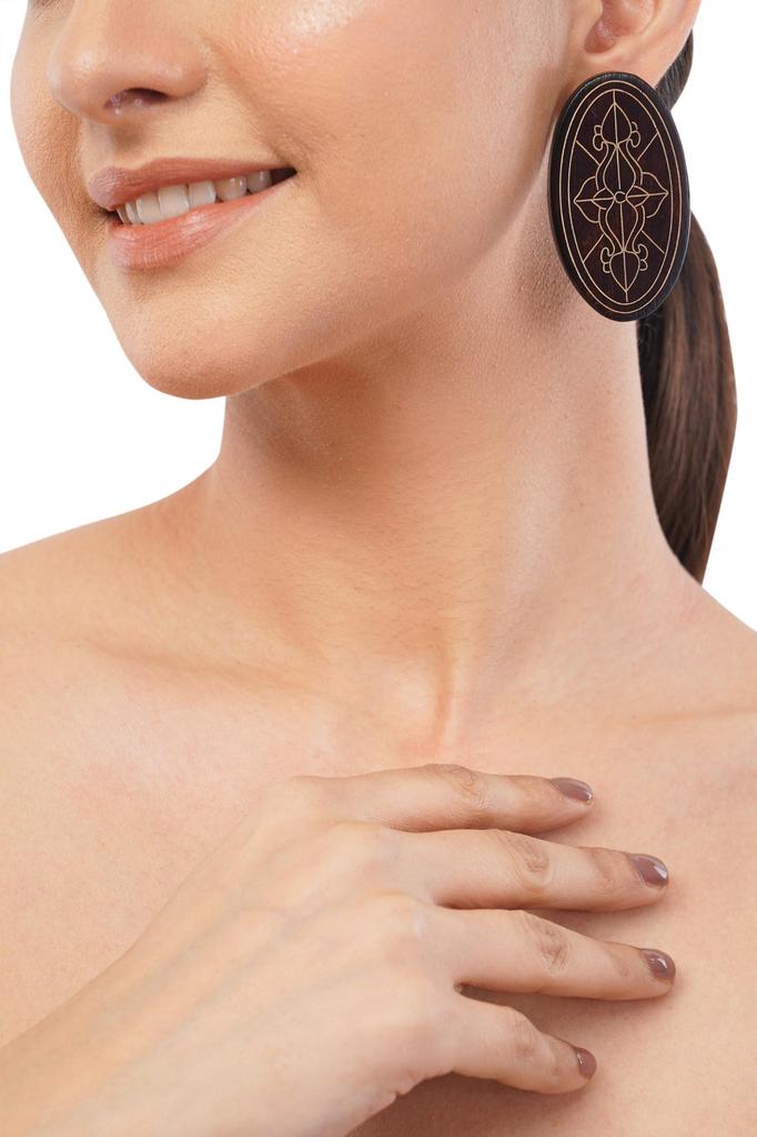 Oversized Oval Earrings