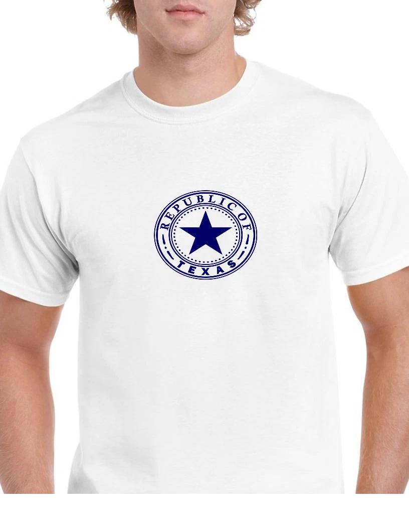 Blue Seal Republic of Texas White Cotton T-Shirt Lone Star State Shirt S-5XL 2XL
