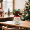 Festive Atmosphere Desktop Ornaments Christmas Old Man Snowman Flower Decorations Scene Layout Small Gifts