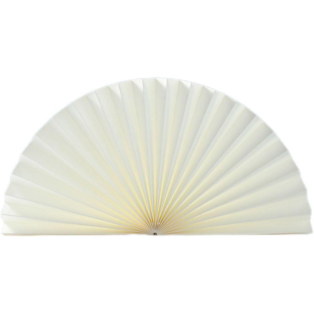 Red Semi-Circular Origami Craft Fan for Weddings, Photography, and Displays