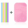New Silicone Sensory Activity Board Double Sided Screen-Free Silicone Fidget Safe Silicone Calm Down Travel