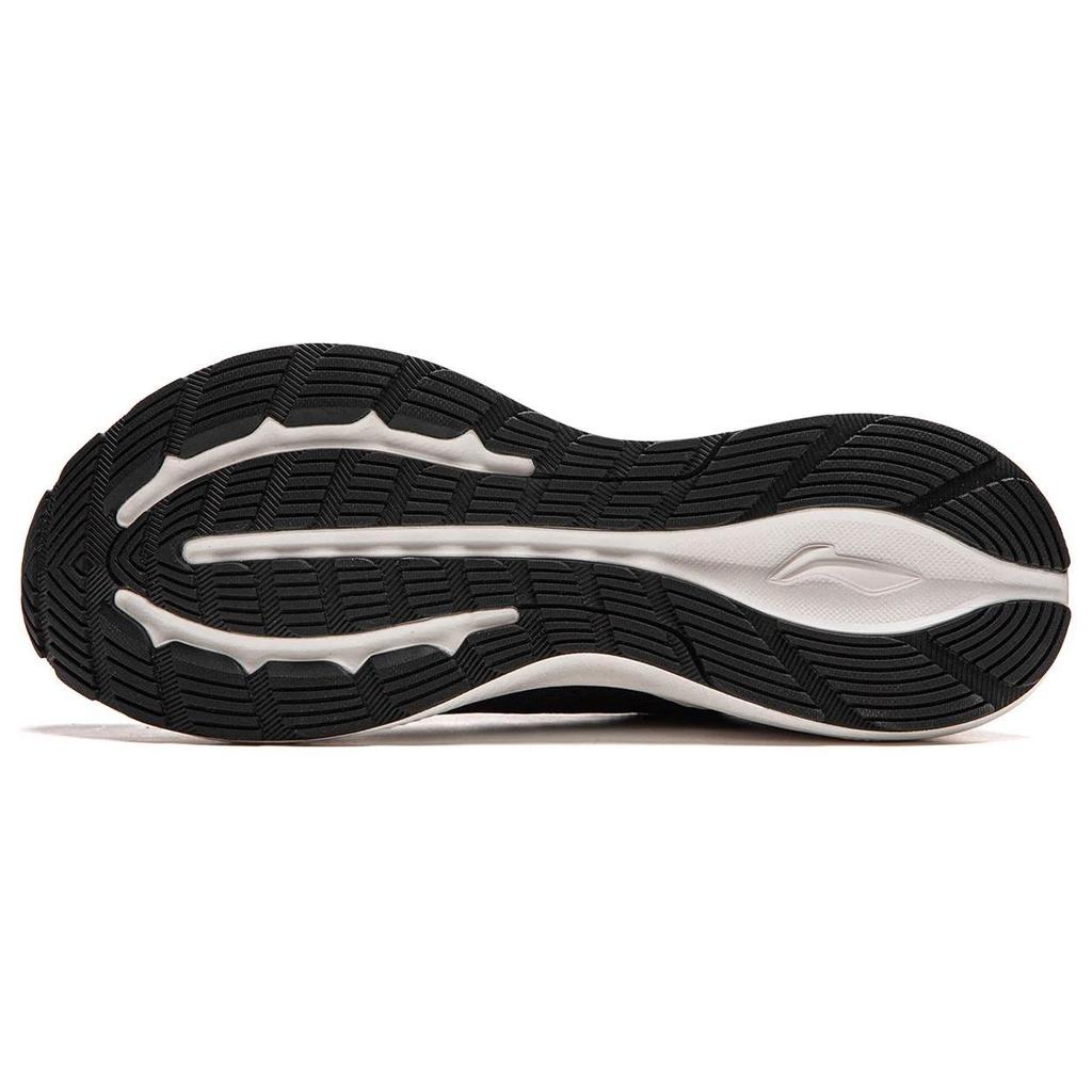 Li Ning Light And Shadow Element Slip Resistant Abrasion Resistant Low Top Running Shoes Men's Black ARHU027-3