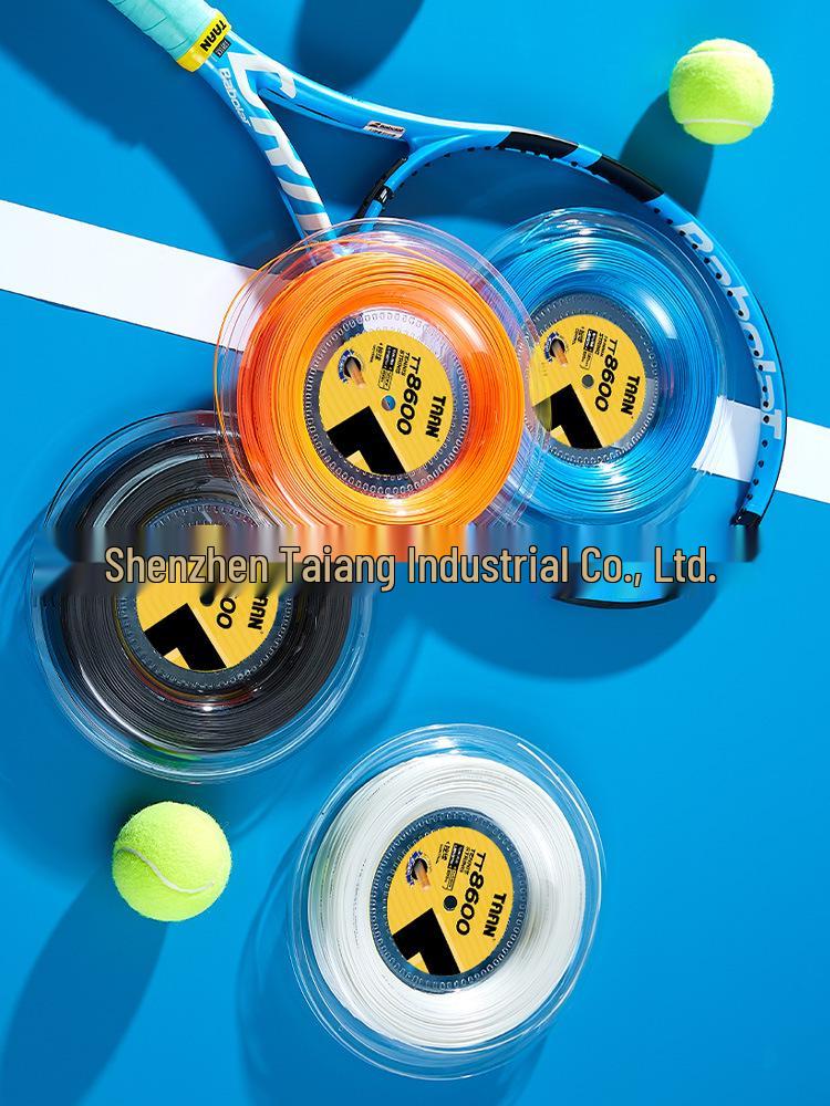 TAAN TT8600 Hexagonal Polyester Tennis String - 200m Reel for Control, Spin, and Power