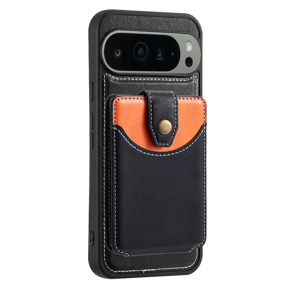Custodia a Portafoglio con Slot per Carte Magnetiche Staccabile 2 in 1 in Pelle per Google Pixel 9 Pro XL 9A 8 8A 7 7A 6A Borsa da Tasca per Cover Magsafe