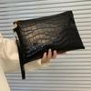 Neue Mode Krokodilmuster Damen Clutch Tasche Umschlagtasche Große Kapazität Multifunktionale Vielseitige Geldbörse Trendig Tragbar