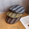 Vintage Retro Cotton Linen Flat Cap With Sun Protection For Women Autumn Winter