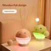 Wooden Fish LED Night Lamp for Prayer Rooms Soothing Light for Relaxation and Peace