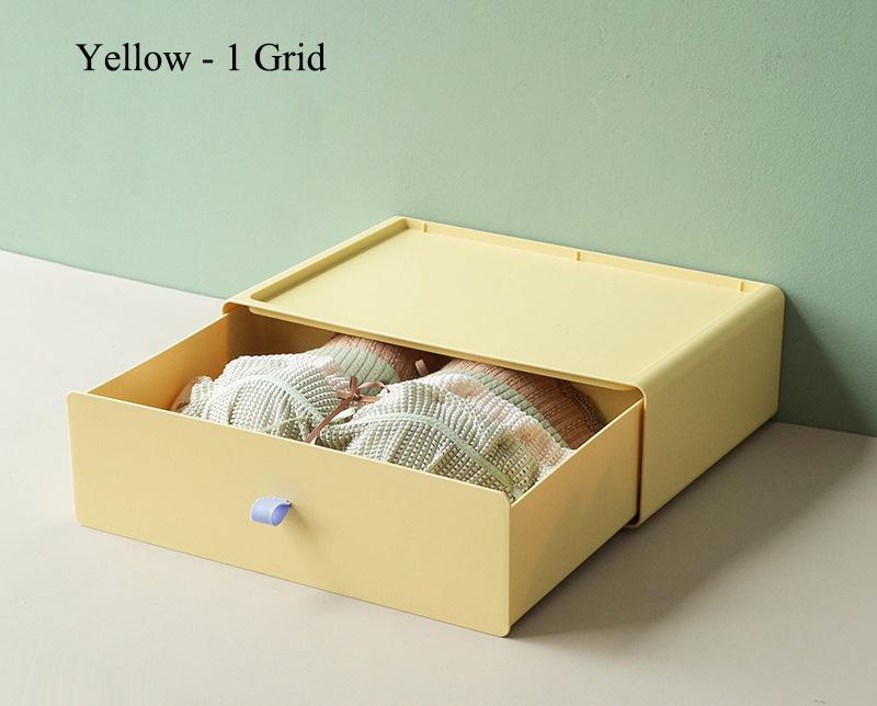 

12/18 сеток скандинавское нижнее белье носки бюстгальтер пластиковый органайзер ящик штабелируемый шкаф для одежды контейнер для хранения коробка большой