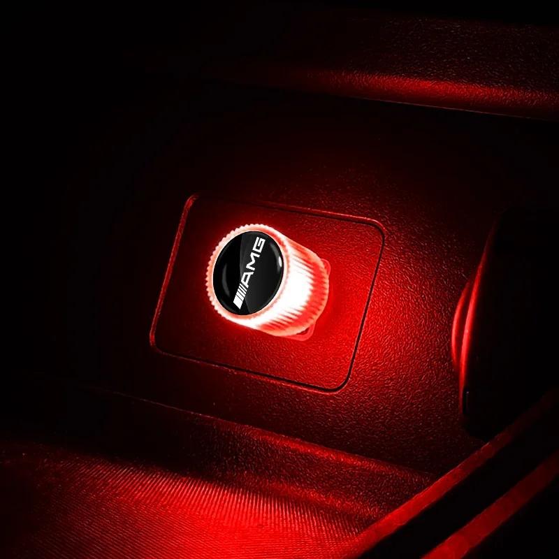 AABIG1 LED Car Atmosphere Lights Auto Interior Decoration Accessories Stickers For Mercedes Benz C200 C300 A160 180 B200 W108 W124 W126