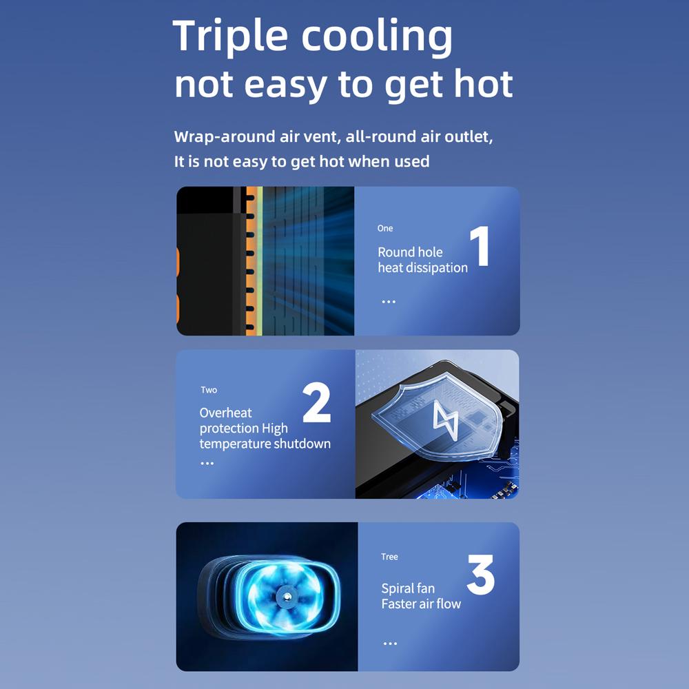 Portable Car Air Pump 150PSI Wireless Air Compressor Handheld Electric Tire Inflator with LED Light Support Power Bank