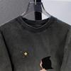 2026 Gewaschene Cartoon Kurzarm-T-Shirts Herren Damen T-Shirt Amerikanischer Streetwear Vintage Gewaschene Baumwoll-Tops Super Beliebt