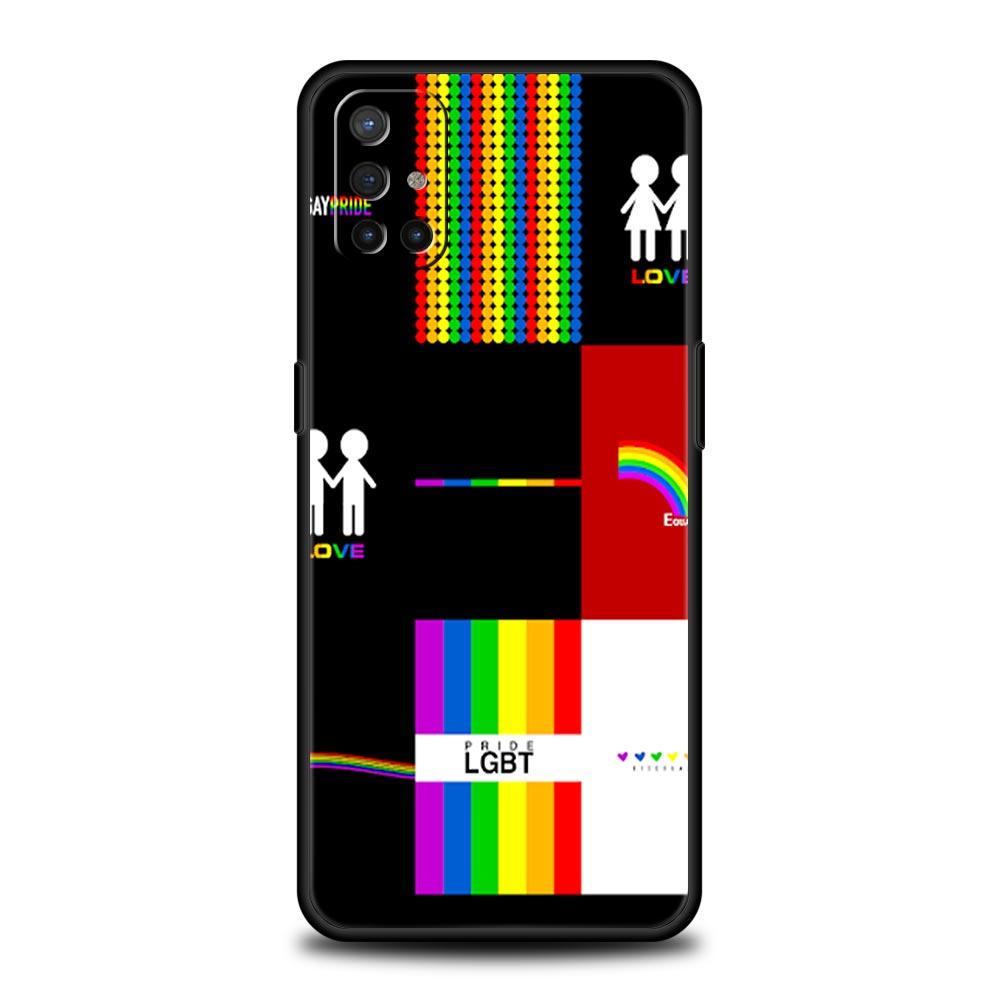 Phone Case For Oneplus 13R 13 12 10T 11 R10 Nord N100 N200 N10 9 9R CE 2 3 Z Pro Lite Soft TPU Cover Gay Lesbian Rainbow Pride