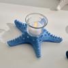 1Pc Sea Star Statue Tealight Resin Holiday Beach Creative Tabletop Decorative Candle Holder Starfish