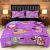 Custom the Cowardly Dog Bedding Quilt Set Quilt Cover Pillowcase Home Decoration Birthday Gift (1 * duvet cover + 2 * pillowcase, without core)