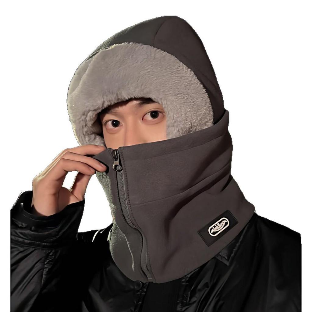 Damen Winter Radhelm-Innenfutter: Warmer, winddichter und kältefester Fleece mit integriertem Schal und Maske. Geeignet für Männer und Frauen.