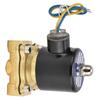 2W‑160‑15 Solenoid Valve Normally Closed Electric Solenoid Valve 1/2" Brass Diaphragm Direct‑Acting for Water Air Gas