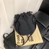 Niche design sense drawstring bucket bag outdoor sports leisure fashion versatile bag messenger bag women