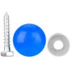 Une Paire de Poignées de Sécurité Antidérapantes en Plastique pour Enfants, Accessoires de Jeu d'Extérieur(Bleu)